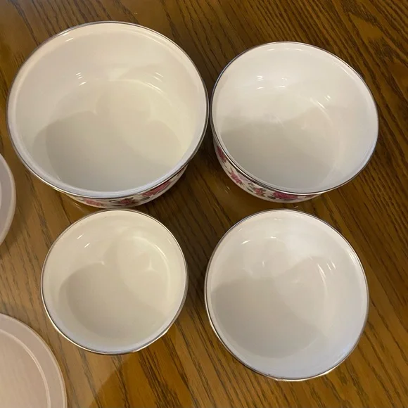 Rose Patterned Food Storage Container Set - Picture 4 of 4